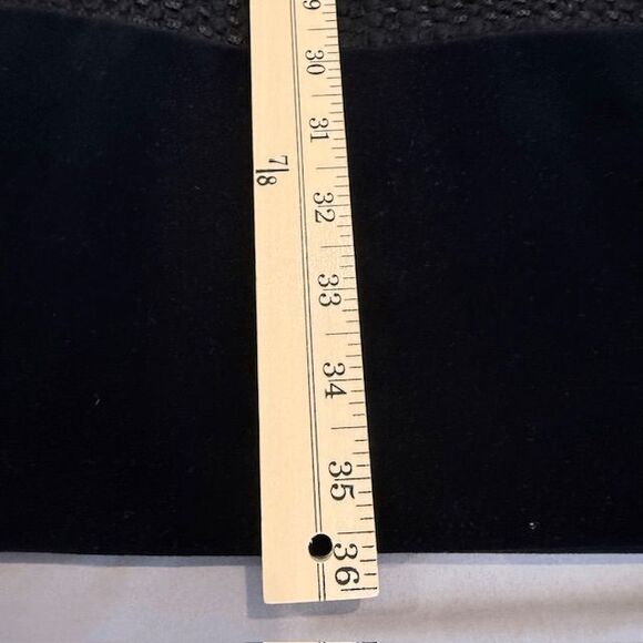 Piazza Sempione Textured Black Dress Velvet and Tweeded Back Zip Size 6 (IT 42) - Picture 15 of 16